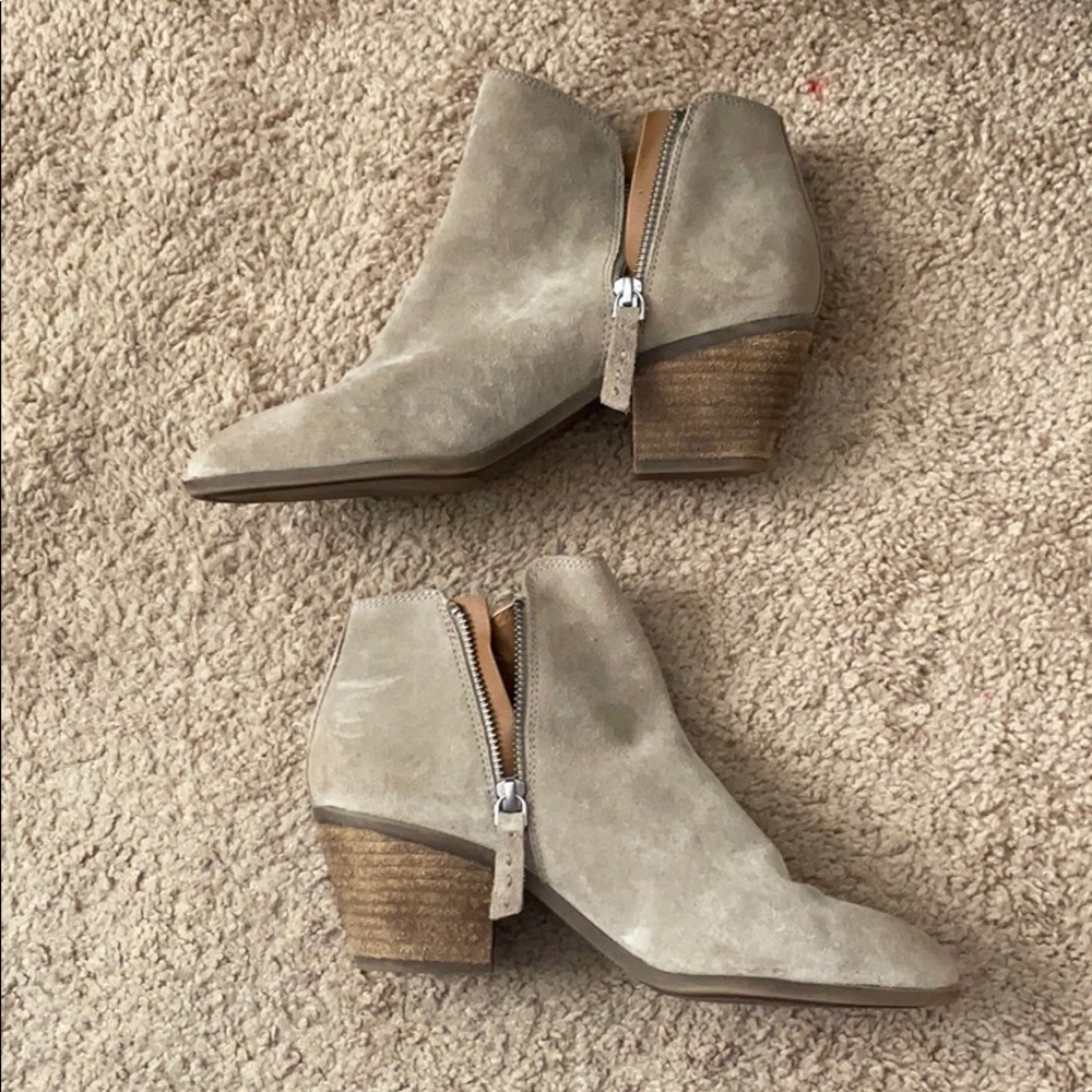 Frye Suede Heeled Chelsea Booties